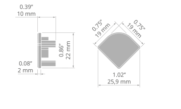 Endkappe 45-Plus-R